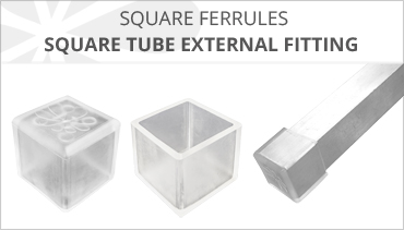 CLEAR SQUARE EXTERNAL TUBE FERRULES